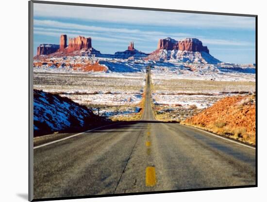 Looking South Toward Monument Valley, Hwy 163-James Denk-Mounted Photographic Print
