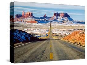 Looking South Toward Monument Valley, Hwy 163-James Denk-Stretched Canvas