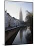 Looking South West Along Dijver, Towards the Church of Our Lady, Bruges, Belgium-White Gary-Mounted Photographic Print