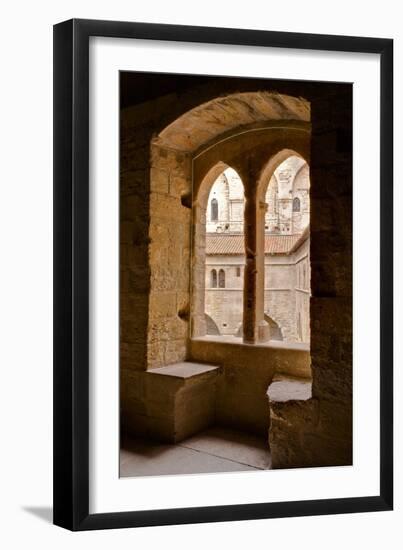 Looking Through a Window in the Palais De Papes-Julian Elliott-Framed Photographic Print