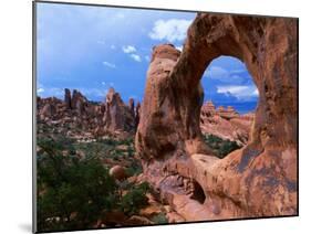 Looking Through an Arch in Arches National Monument, Utah, Arches National Park, USA-Mark Newman-Mounted Photographic Print