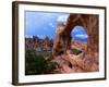 Looking Through an Arch in Arches National Monument, Utah, Arches National Park, USA-Mark Newman-Framed Photographic Print