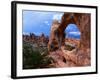 Looking Through an Arch in Arches National Monument, Utah, Arches National Park, USA-Mark Newman-Framed Photographic Print