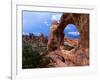 Looking Through an Arch in Arches National Monument, Utah, Arches National Park, USA-Mark Newman-Framed Photographic Print