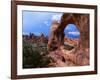 Looking Through an Arch in Arches National Monument, Utah, Arches National Park, USA-Mark Newman-Framed Photographic Print