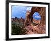 Looking Through an Arch in Arches National Monument, Utah, Arches National Park, USA-Mark Newman-Framed Photographic Print