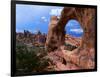 Looking Through an Arch in Arches National Monument, Utah, Arches National Park, USA-Mark Newman-Framed Photographic Print