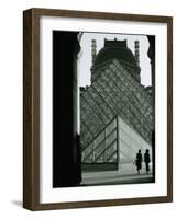 Looking Through an Arched Entrance of the Musee Du Louvre Towards the Glass Pyramid, Paris, France-Mark Newman-Framed Photographic Print