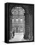 Looking Through Doorway Onto 10 Downing Street, Through Archway Entrance to Foreign Office-Hans Wild-Framed Stretched Canvas