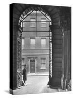 Looking Through Doorway Onto 10 Downing Street, Through Archway Entrance to Foreign Office-Hans Wild-Stretched Canvas