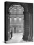 Looking Through Doorway Onto 10 Downing Street, Through Archway Entrance to Foreign Office-Hans Wild-Stretched Canvas