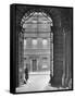 Looking Through Doorway Onto 10 Downing Street, Through Archway Entrance to Foreign Office-Hans Wild-Framed Stretched Canvas