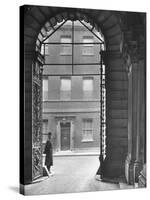 Looking Through Doorway Onto 10 Downing Street, Through Archway Entrance to Foreign Office-Hans Wild-Stretched Canvas