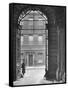 Looking Through Doorway Onto 10 Downing Street, Through Archway Entrance to Foreign Office-Hans Wild-Framed Stretched Canvas