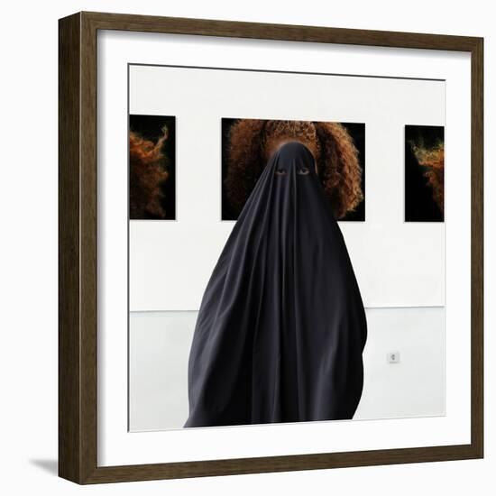 Looking Through Her Mind.....!-Huib Limberg-Framed Photographic Print