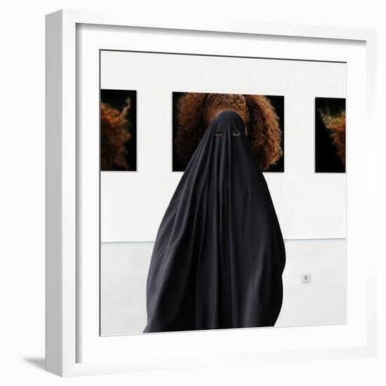 Looking Through Her Mind.....!-Huib Limberg-Framed Photographic Print