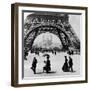 Looking Through the Base of the Eiffel Tower to the Trocadero and Colonial Station-null-Framed Photographic Print