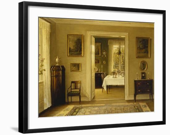 Looking Through to the Dining Room-Hans Hilsoe-Framed Giclee Print