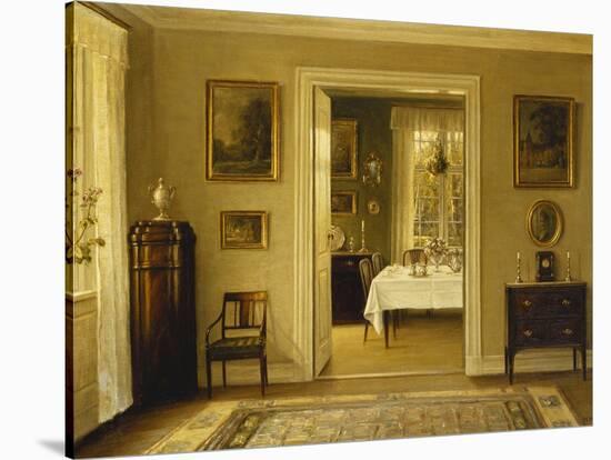 Looking Through to the Dining Room-Hans Hilsoe-Stretched Canvas