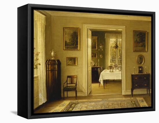 Looking Through to the Dining Room-Hans Hilsoe-Framed Stretched Canvas