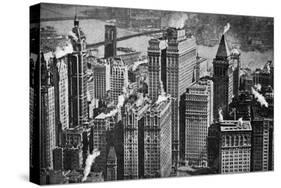 Looking Towards Brooklyn over the Skyscrapers of Broadway, New York City, USA, C1930S-Aerofilms-Stretched Canvas