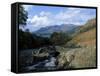 Looking Towards Derwent Water and the Skiddaw Hills from Ashness Bridge, Cumbria, UK-Lee Frost-Framed Stretched Canvas