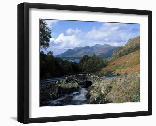 Looking Towards Derwent Water and the Skiddaw Hills from Ashness Bridge, Cumbria, UK-Lee Frost-Framed Photographic Print