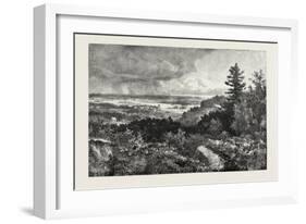 Looking Towards Lake Ontario, from Heights Near Queenston, Canada, Nineteenth Century-null-Framed Giclee Print