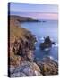 Looking Towards Land's End from the Cliffs Above Sennen, Cornwall, England. Spring-Adam Burton-Stretched Canvas