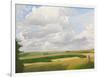 Looking towards Lords Hill with Salisbury Plain Beyond, 2011 (Oil on Canvas)-Peter Breeden-Framed Giclee Print