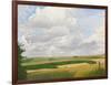 Looking towards Lords Hill with Salisbury Plain Beyond, 2011 (Oil on Canvas)-Peter Breeden-Framed Giclee Print
