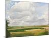 Looking towards Lords Hill with Salisbury Plain Beyond, 2011 (Oil on Canvas)-Peter Breeden-Mounted Giclee Print