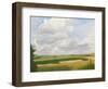 Looking towards Lords Hill with Salisbury Plain Beyond, 2011 (Oil on Canvas)-Peter Breeden-Framed Giclee Print