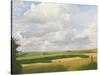 Looking towards Lords Hill with Salisbury Plain Beyond, 2011 (Oil on Canvas)-Peter Breeden-Stretched Canvas