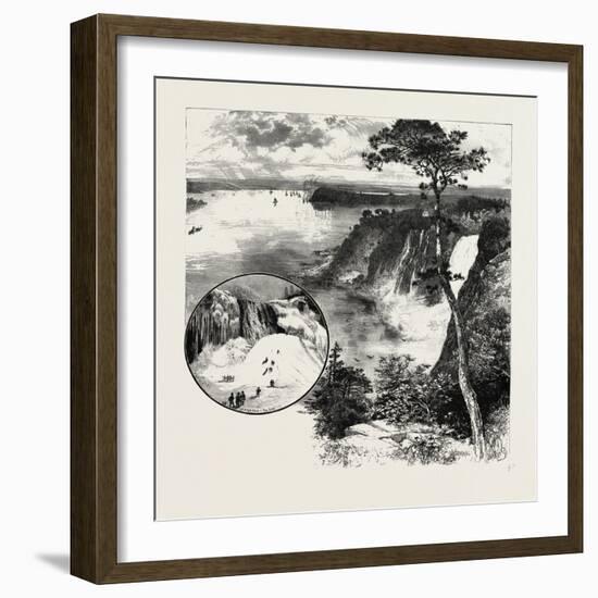 Looking Towards Quebec, from Montmorency, Canada, Nineteenth Century-null-Framed Giclee Print