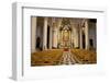 Looking towards the altar of a church in Bruges, Belgium-Susan Pease-Framed Photographic Print