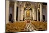 Looking towards the altar of a church in Bruges, Belgium-Susan Pease-Mounted Photographic Print