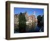 Looking Towards the Belfry of Belfort Hallen, Bruges, Belgium-Lee Frost-Framed Photographic Print