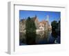 Looking Towards the Belfry of Belfort Hallen, Bruges, Belgium-Lee Frost-Framed Photographic Print