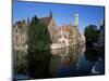 Looking Towards the Belfry of Belfort Hallen, Bruges, Belgium-Lee Frost-Mounted Photographic Print