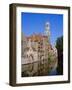 Looking Towards the Belfry of Belfort Hallen, Bruges, Belgium-Lee Frost-Framed Photographic Print