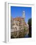 Looking Towards the Belfry of Belfort Hallen, Bruges, Belgium-Lee Frost-Framed Photographic Print