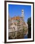 Looking Towards the Belfry of Belfort Hallen, Bruges, Belgium-Lee Frost-Framed Photographic Print