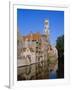 Looking Towards the Belfry of Belfort Hallen, Bruges, Belgium-Lee Frost-Framed Photographic Print