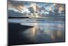 Looking Towards the North Atlantic at Sunrise from the Black Volcanic Sand Beach at Vik I Myrdal-Lee Frost-Mounted Premium Photographic Print