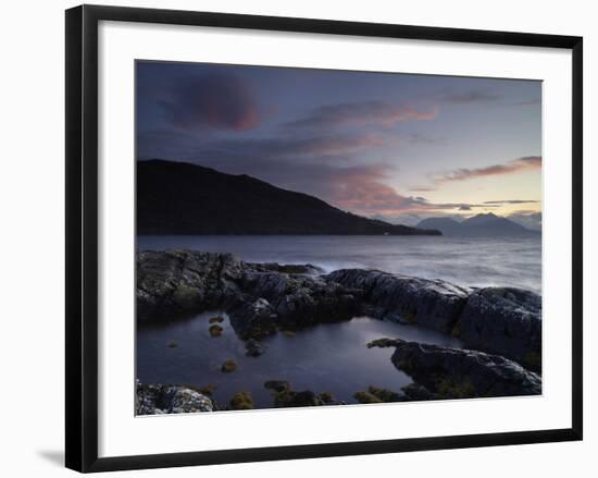 Looking Towards the Scottish Mainland from Loch na Dal, Isle of Skye, Scotland-Jon Gibbs-Framed Photographic Print