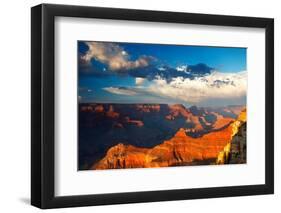 Looking towards Wotan's Throne from south rim, Grand Canyon, Arizona-Geraint Tellem-Framed Photographic Print