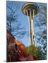 Looking up at the Space Needle, Seattle, Washington, USA-Janis Miglavs-Mounted Photographic Print