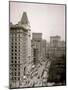 Looking Up Broadway from City Hall, New York-null-Mounted Photo