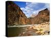 Looking Up River From Below Hance Rapid, Grand Canyon National Park, Arizona, USA-Bernard Friel-Stretched Canvas